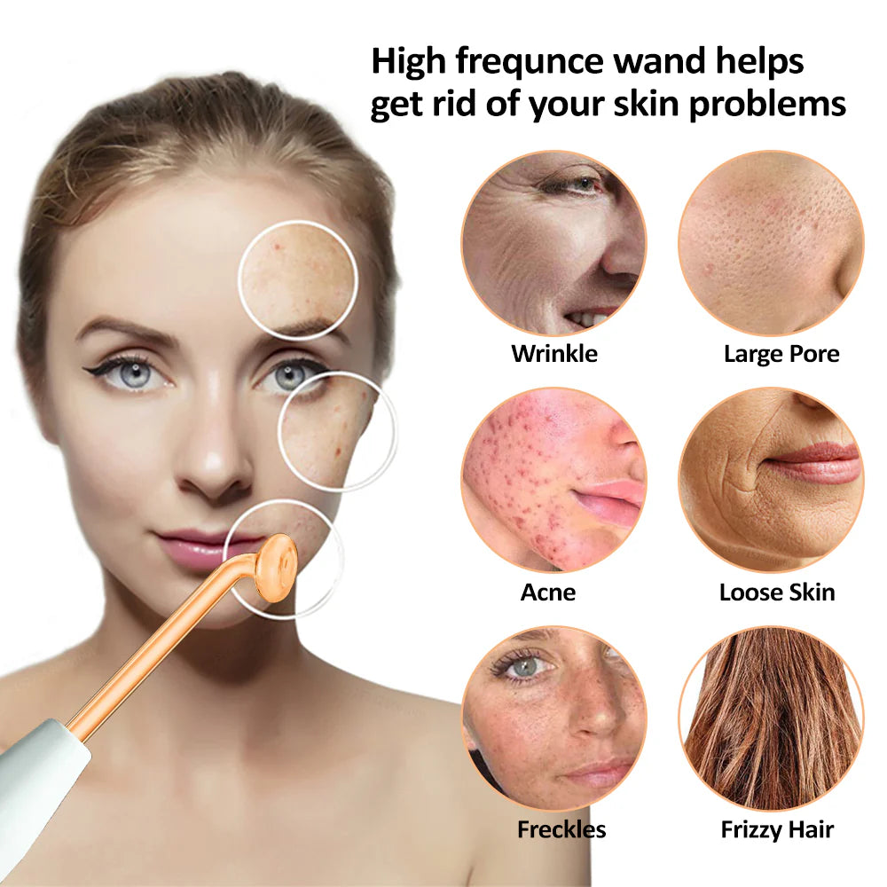 High Frequency Skin Therapy Wand 4 in 1