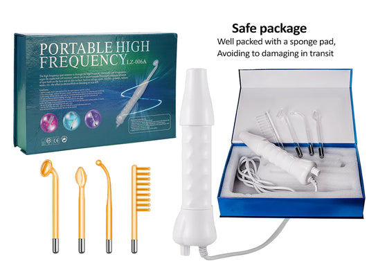 High Frequency Skin Therapy Wand 4 in 1